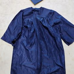 Navy Blue Graduation Gown & Cap