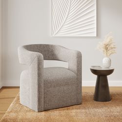 Lexy Choco Swivel Accent Chair