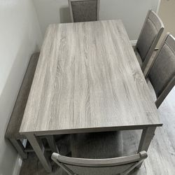 Dining Table Set With Bench