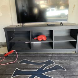 Tv stand and ottoman