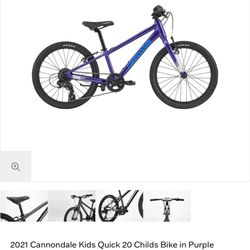 Cannondale 20” Kids Bike (5-8 Years Old)