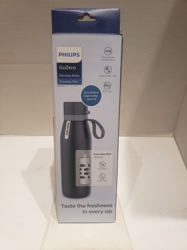 Philips GoZero Everyday Insulated Stainless Steel Filtered Water Bottle  with Philips Everyday Water Filter, BPA Free for Sale in Long Beach, CA -  OfferUp