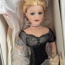 Bob Carylise Butterfly Kisses Porcelain Doll .  Made From The Song , “Butterfly Kisses .” COA