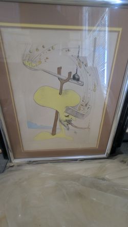 The Yellow Head by Salvador Dali Pencil Signed