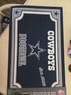 Dallas cowboys embossed doormat 18×30 $20 final price ( pick up in mesa)