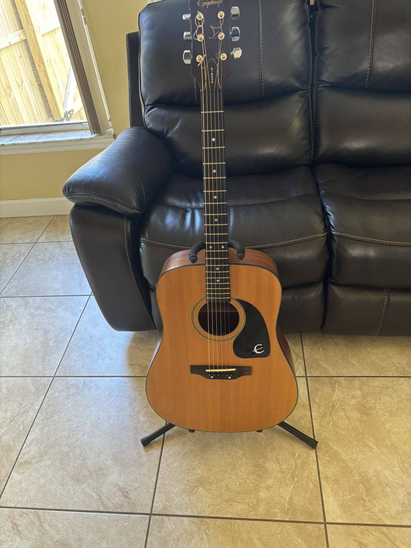 Epiphone PR-200 NS Acoustic Electric Guitar 