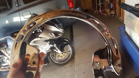 Hayabusa passenger chrome bar