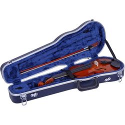 1/4 Violin Case-Backpack Style in Blue (CRA800SVQBL)