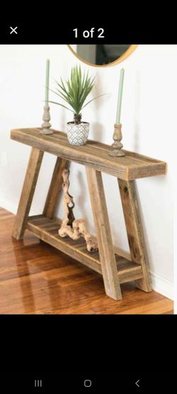 Handcrafted Entryway Or Hallway Table