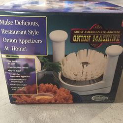 Great American Steakhouse Onion Machine Blooming Onion Maker with Box &  Manual for Sale in Yorkville, IL - OfferUp