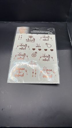 Temporary Metallic Tattoos, Mila And Studio 21 Pieces Wedding