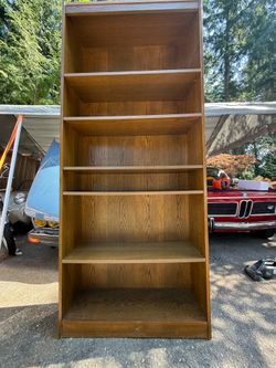 Tall mid-century modern bookcase 7’ x 36” x 12”