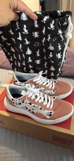 Pink ad white Mickey Mouse vans limited edition shoes