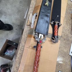 Dragon fantasy sword and knife