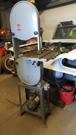 14" Delta Milwaukee Band Saw Single Speed With Original Open Stand Bandsaw