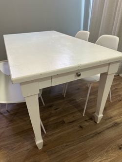 Wood Dining Table with Drawers - Pottery Barn
