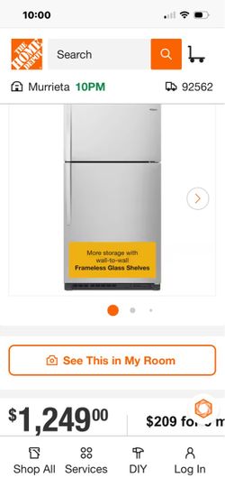 MOVING END OF MONTH.. GR8 DEAL!! Whirlpool Stainless Steel Top-Freezer Refrigerator