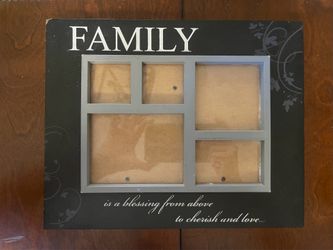‘Family’ Multi-Picture Frame- Black