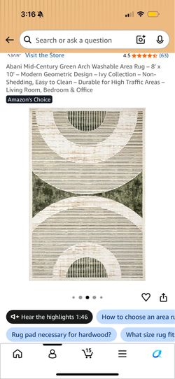 Brand New 8x10 rug MCM