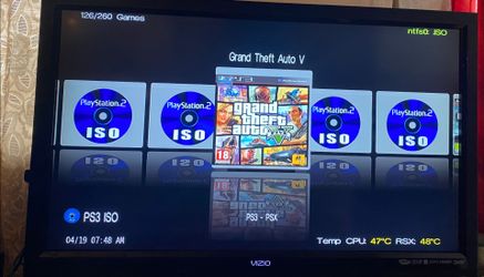 PS3 PLAYSTATION 3 with 2TB HARD DRIVE and 7500 GAMES INSTALLED