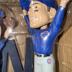RARE - UNOPENED - Chicago Cubs 2016 Kris Bryant & Anthony Rizzo Final Out Bobblehead SGA, $320 cash. Must meet in person for hand delivery.