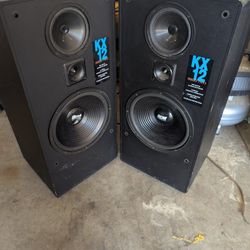Set Of Tower Speakers 12" and Receiver
