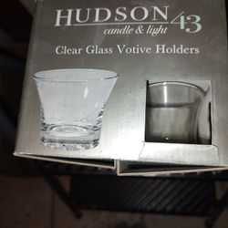 Glass Votive Holders-Set Of 12-Never Opened