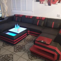 Most Talked About Light Up Couch and Table Set With Remote