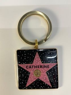 Catherine  star keychain Hollywood wall of fame