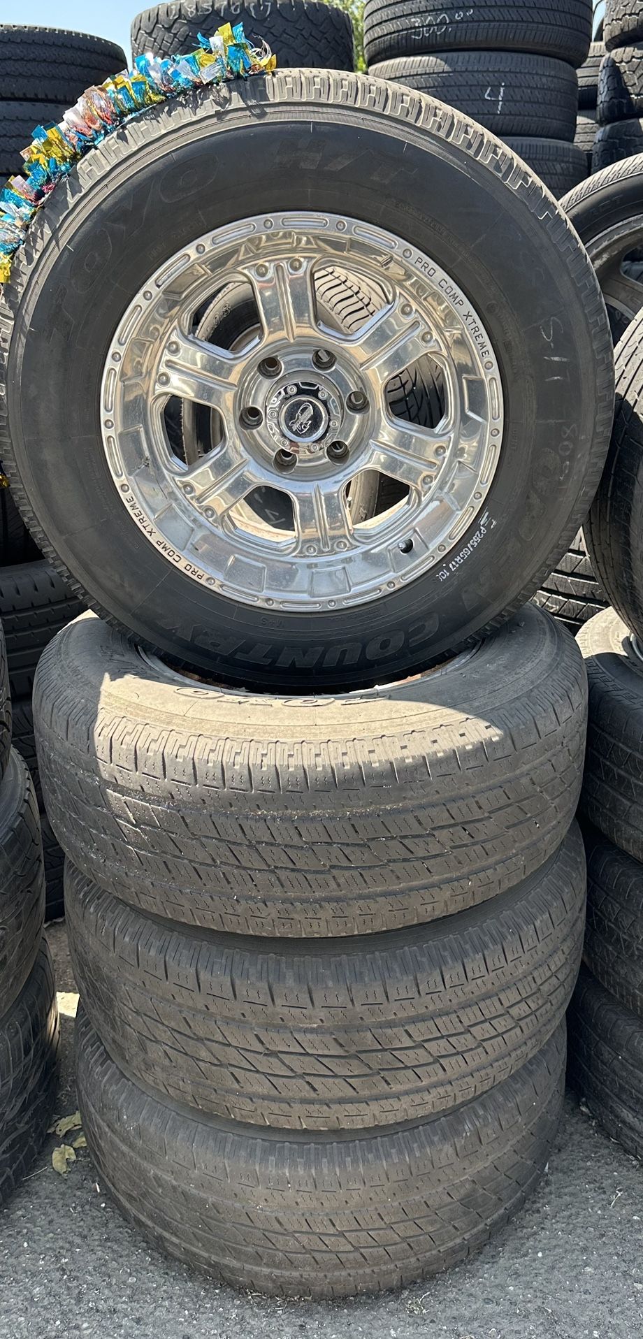 17” PUP Ford 6lug Chrome Wheels 6x135