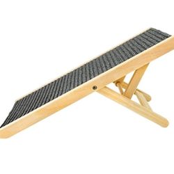 Wood Dog Ramp Height Adjustable Slip Foldable Pet Climbing Ladder Sofa Bed Car Dog Stairs Steps Pet Climbing Ladder Pet Ramp Wood Dog Ramp Wood Pet Ra