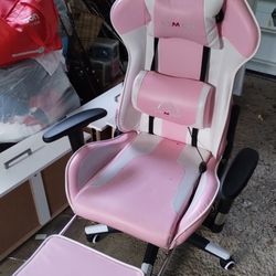 Pink/White Gaming Chair 