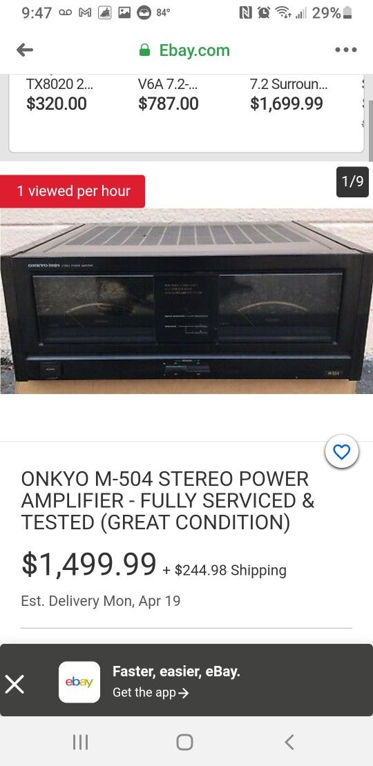 Top Of The Line Onkyo Stereo System 