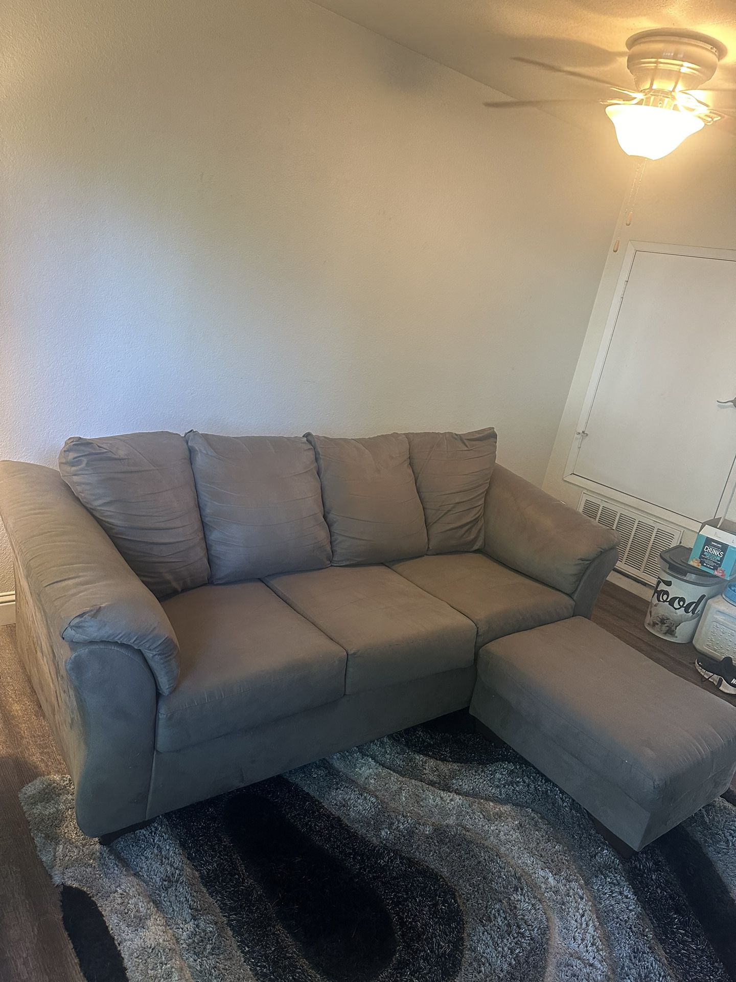 3 Seater Couch With Ottoman 