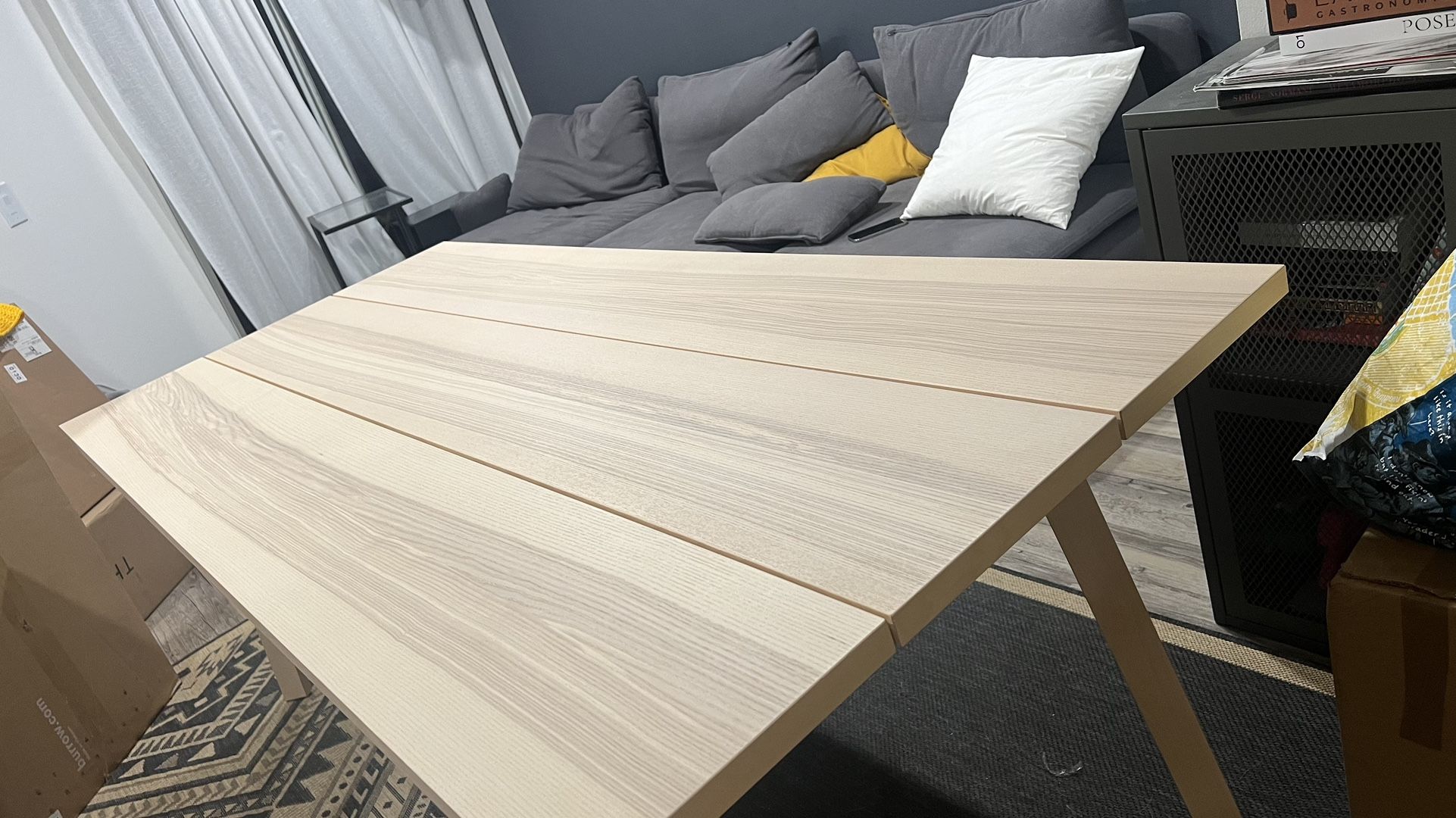 Ikea Table YPPERLIG Table, ash, 200x90 cm for Sale in West