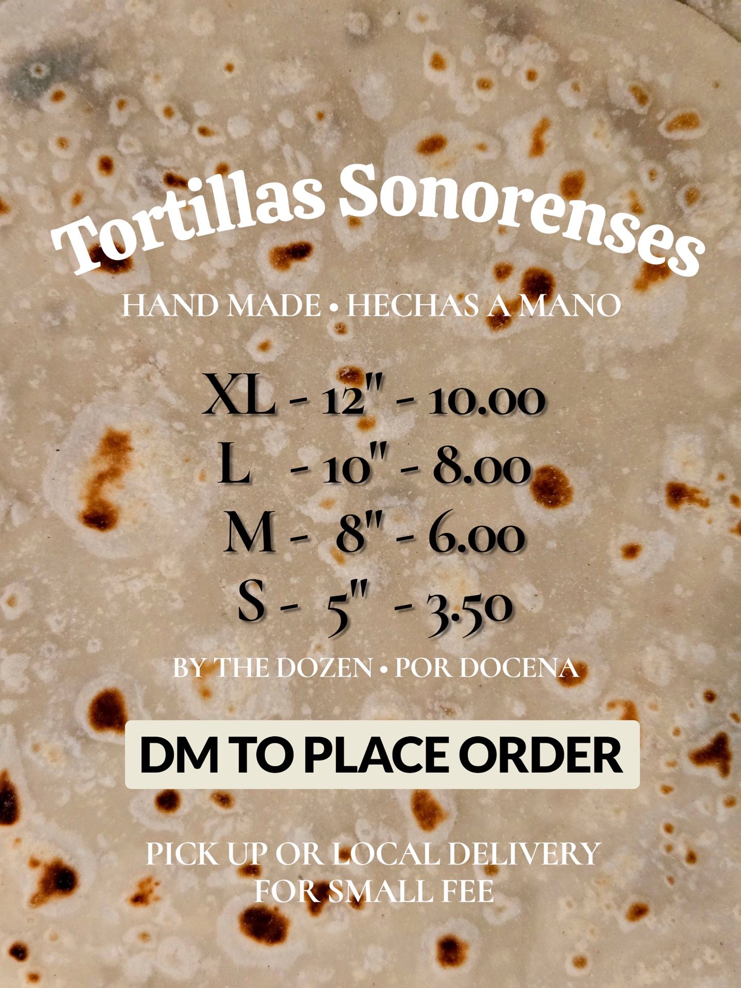 Tortillas Sonorenses