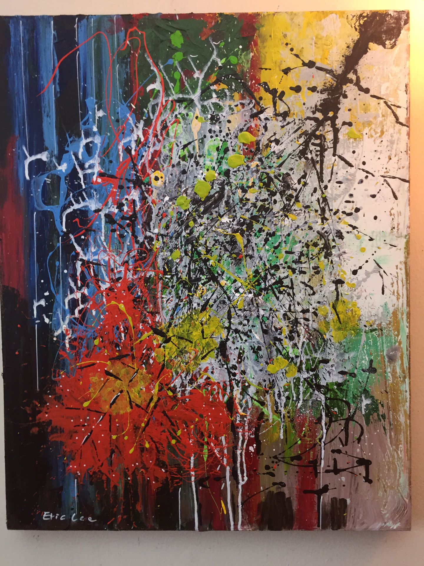 Abstract painting canvas 30”