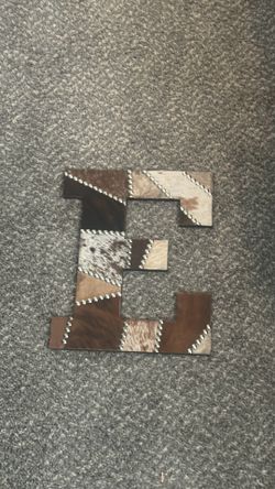 Cowhide Letter E