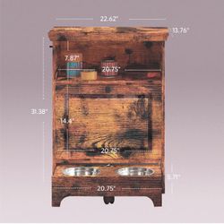 Roomfitters Elevated Dog Feeder Cabinet. Brand New!!!