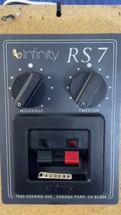 Vintage INFINITY RS7 3-WAY CROSSOVER/INPUT PLATE. Tested