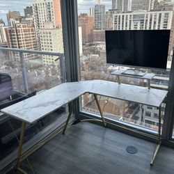 Corner Marble Desk