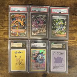 PSA and CGC Graded Pokemon cards