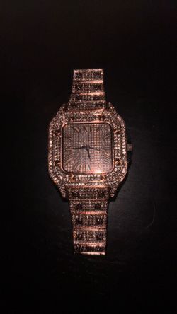 Rose Gold Diamond Watch Prop