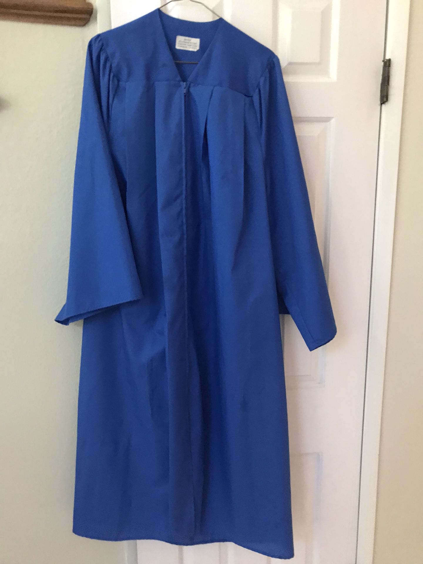 Academic Royal Blue Graduation Gown Only, 5’4” - 5’5”