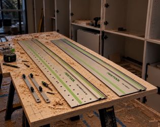 Festool 55” Guide Rail Package – LR32 Rail + Standard Rail + Connectors – $175