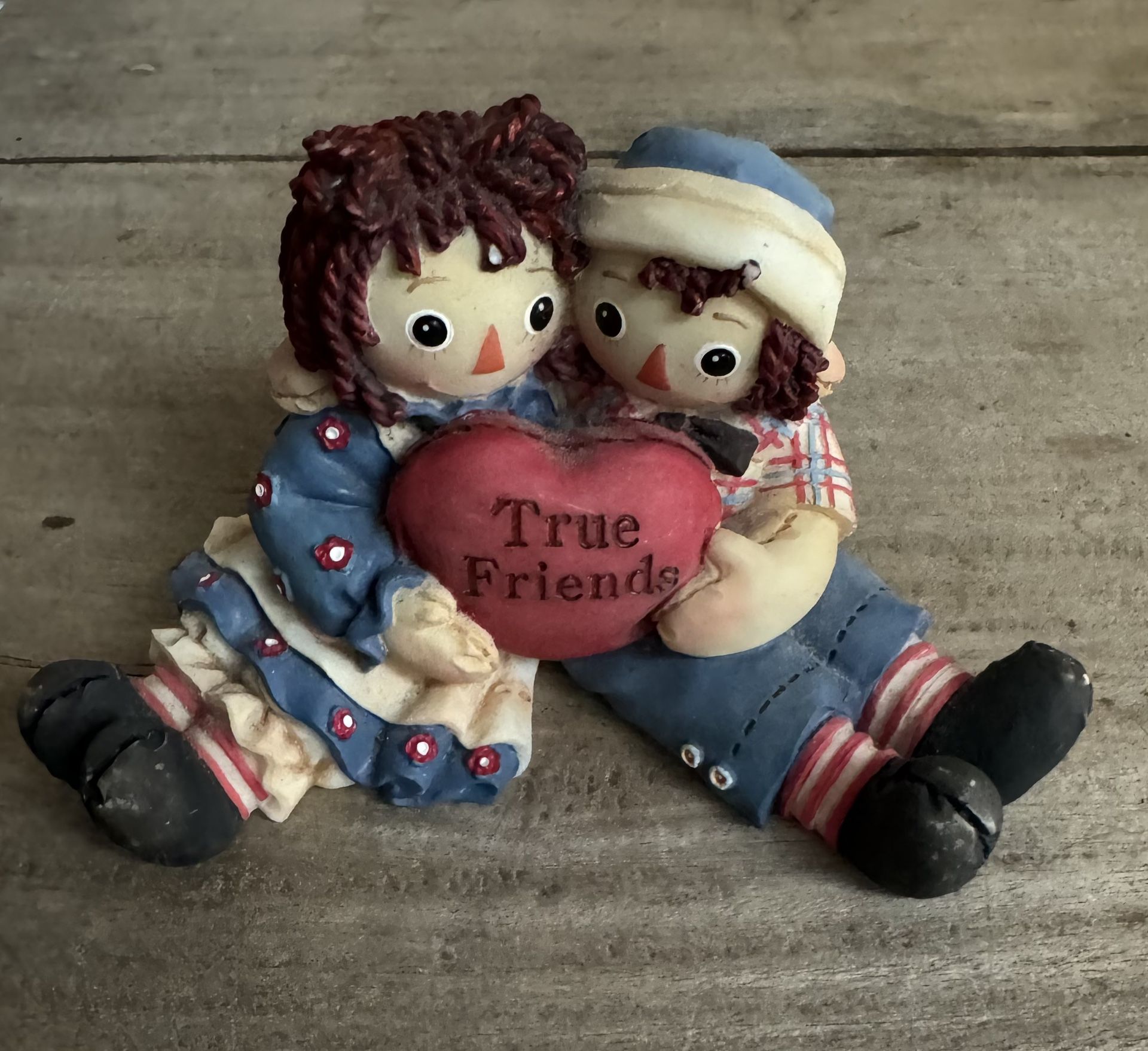 VINTAGE Raggedy Ann and Andy True Friends Figurine SIMON & SCHUSTER just $10 xox