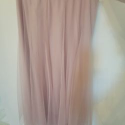 Xl/L pink tulle elastic waist skirt