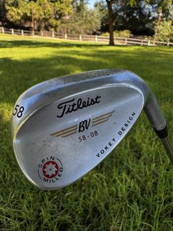 Titleist Vokey Design BV 58° Lob Wedge – Spin Milled – Steel Shaft