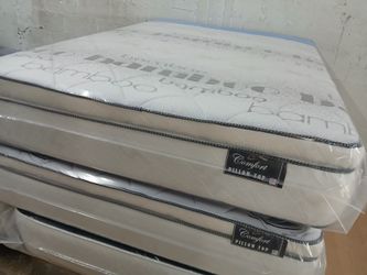 $280 King pillow top mattress only brand new free delivery same day