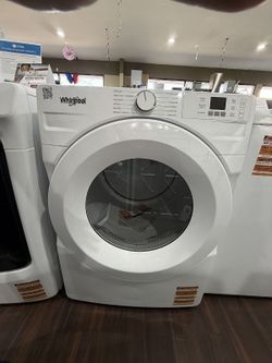Whirlpool® 7.4 Cu. Ft. White Front Load Electric Dryer with Wrinkle Shield™
